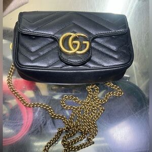 Gucci Marmont Mini Quilted Crossbody